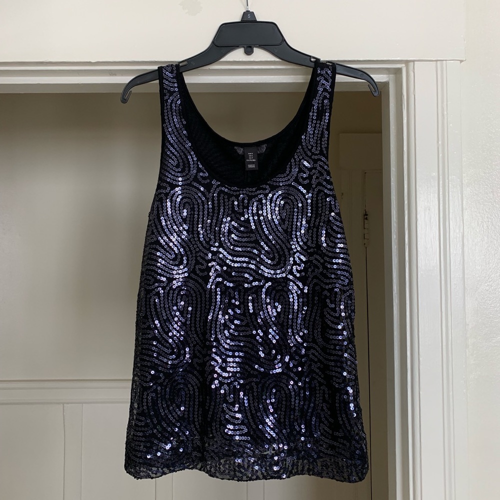 Sequin tank top by H&M